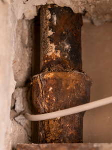 old pipe cast iron