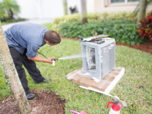 AC coil cleaning