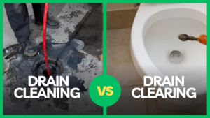 drain cleaning vs drain clearing