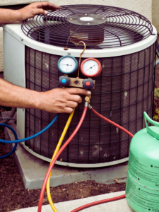 Recharging home ac unit with freon