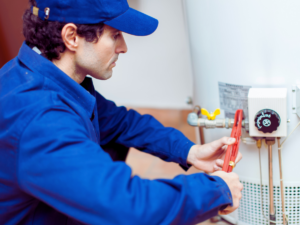 hot water heater installation by professional plumber